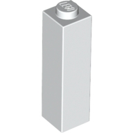 Lego kostka (kostička) 1x1x3, bílá (6055541)